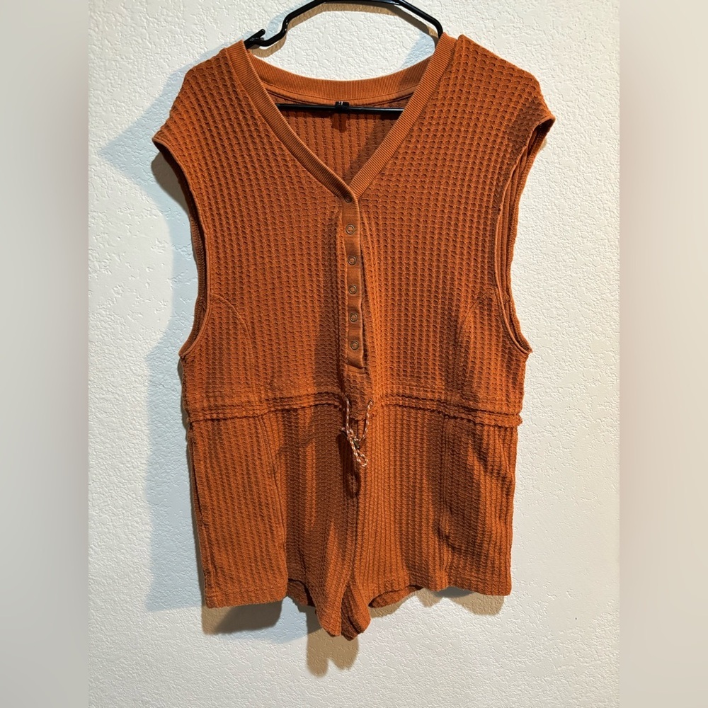 Urban Outfitters Out From Under Waffle Knit Romper Size Small